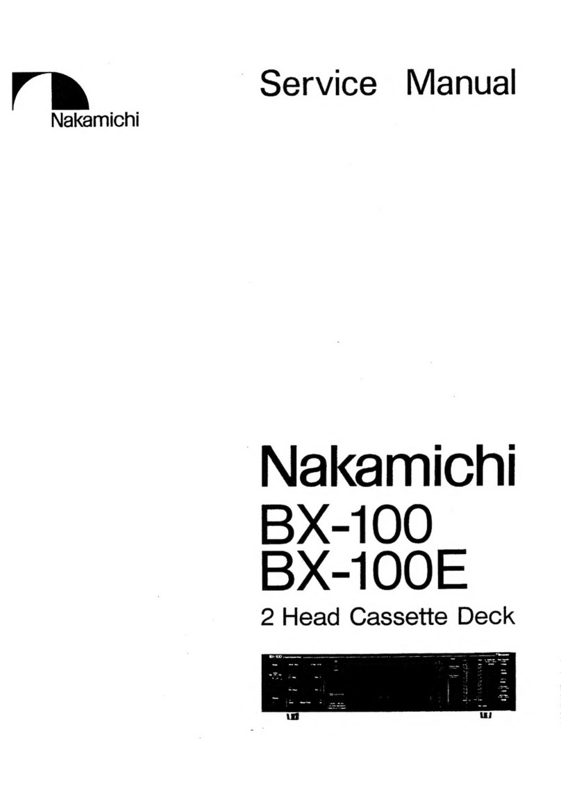 Nakamichi BX-100 Service manual