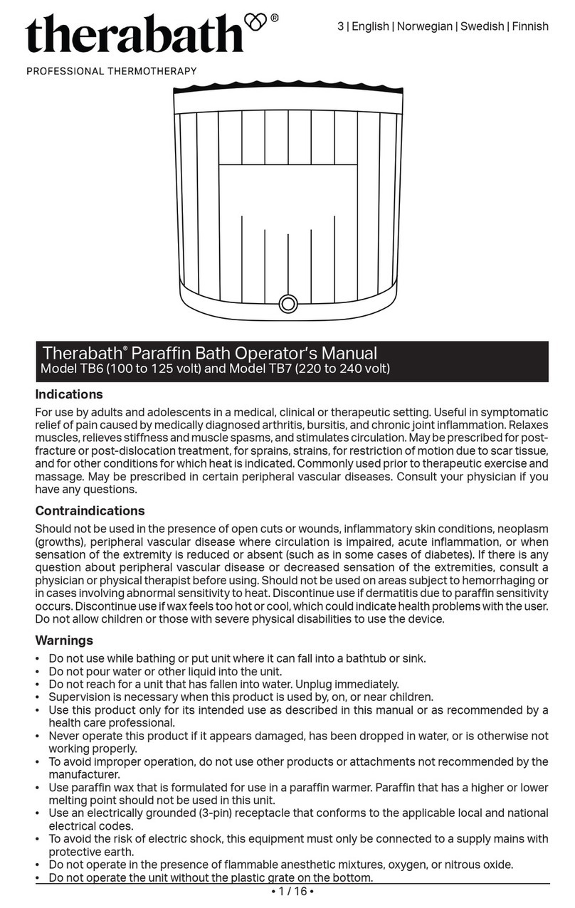 Therabath TB6 User manual