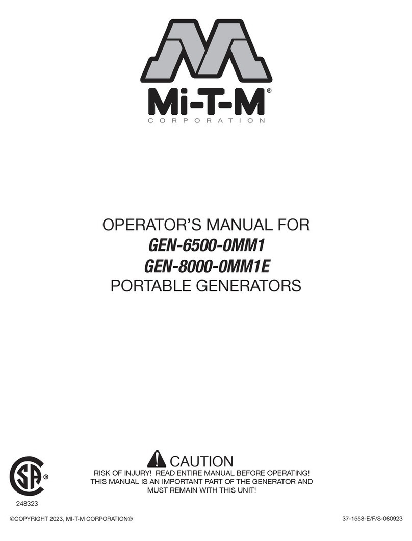 Mi-T-M GEN-6500-0MM1 Operator's manual