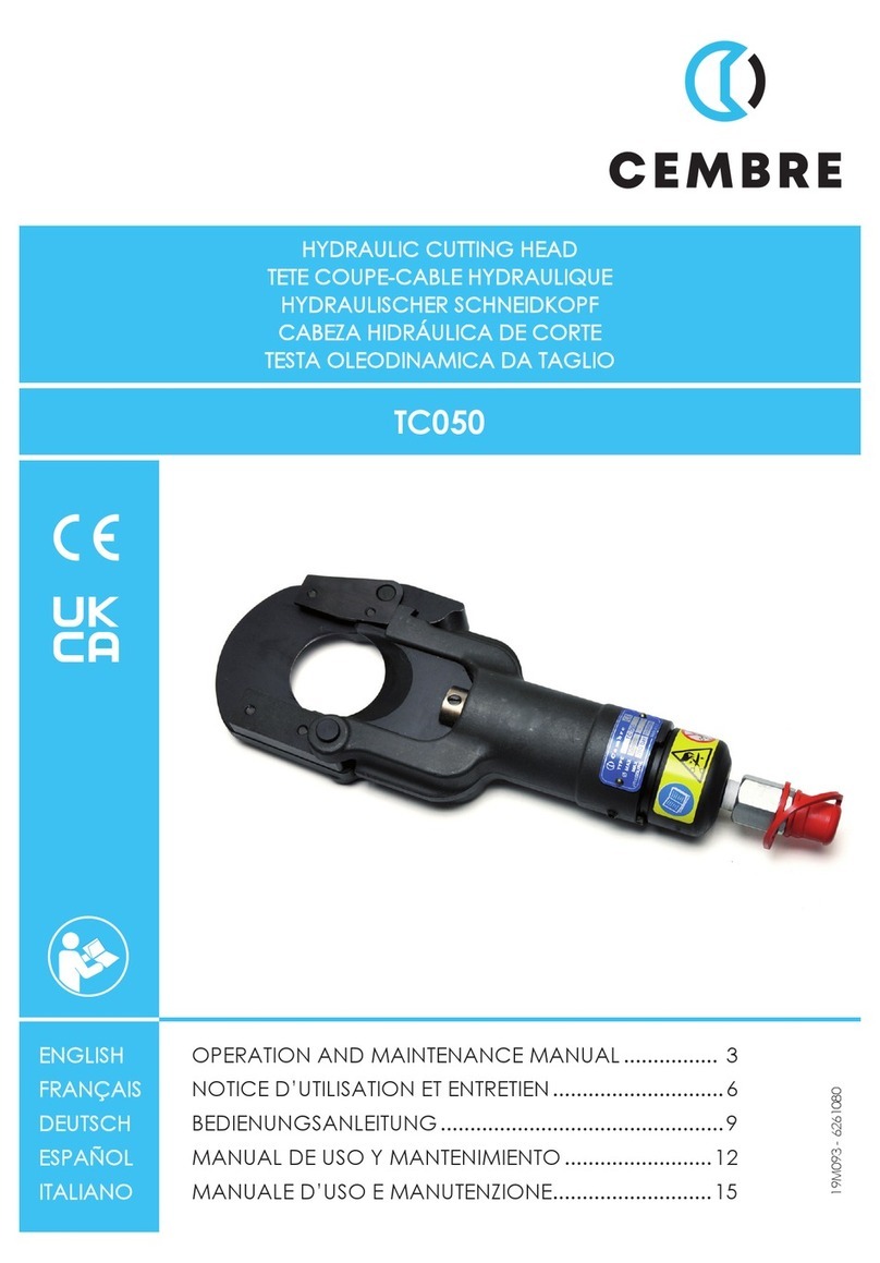 Cembre TC050 User manual