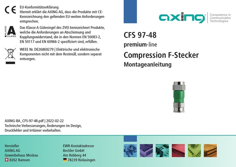 axing Premium Series User manual