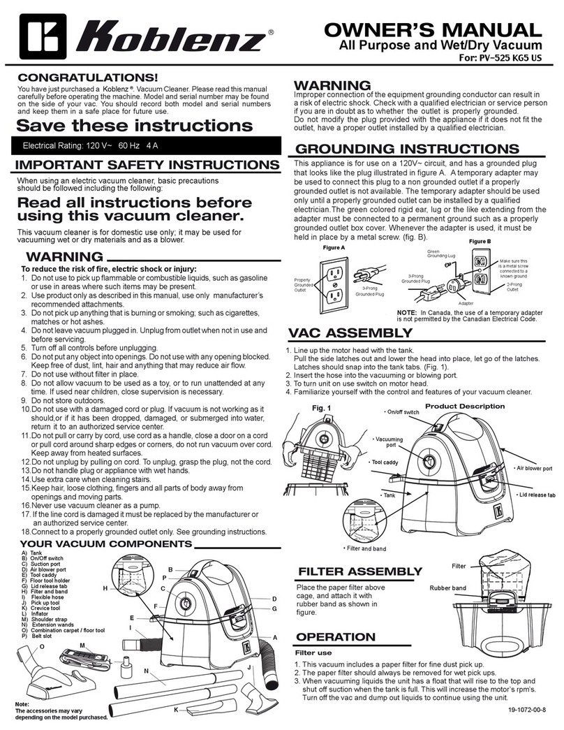 Koblenz Designer Series owner's manual