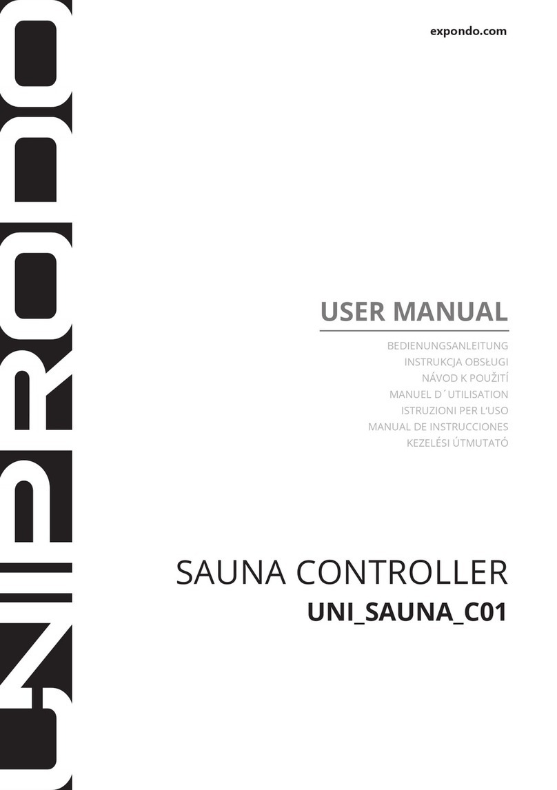 UNIPRODO UNI SAUNA C01 user manual