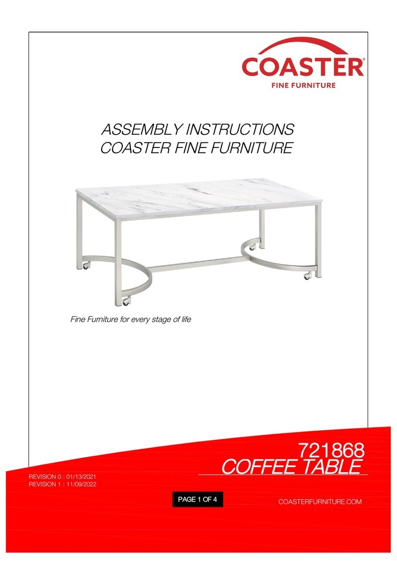 Coaster Leona 721868 Assembly instructions