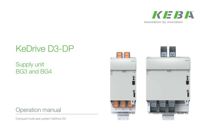 Keba BG3 Operation manual