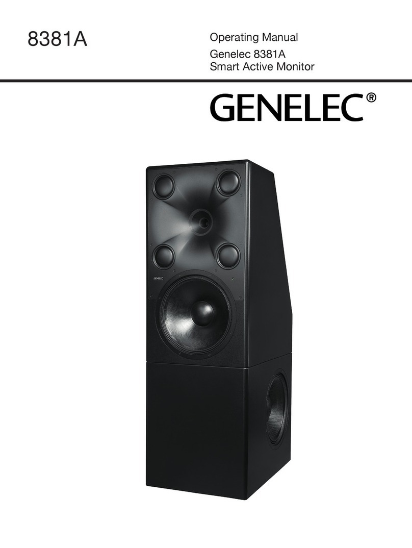 Genelec 8381A User manual