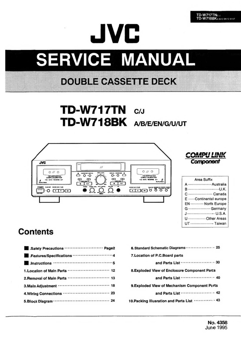 JVC TD-W717TN User manual