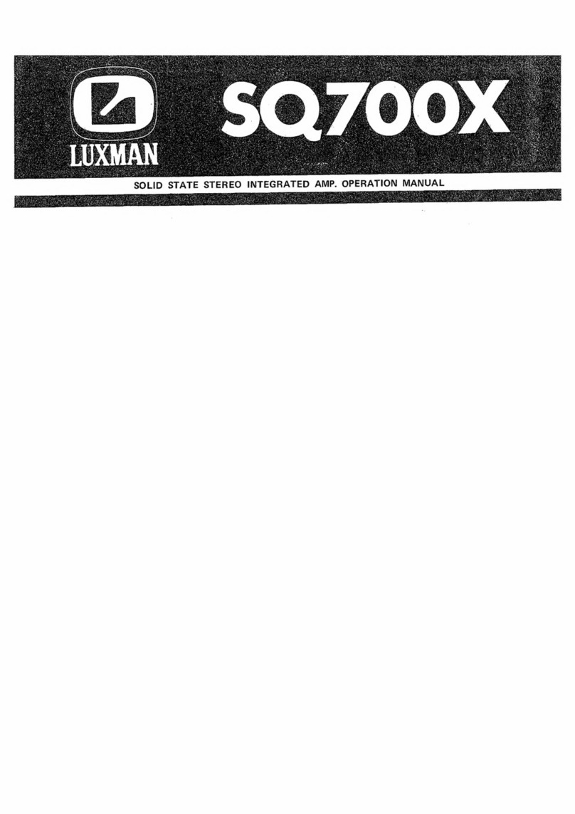Luxman SQ700X Operation manual