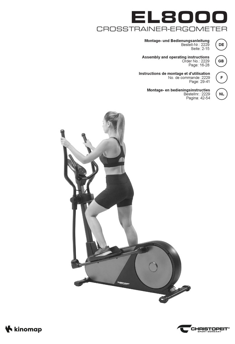 Christopeit Sport EL8000 Assembly and operating instructions Christopeit Sport EL8000 Assembly and operating instructions
