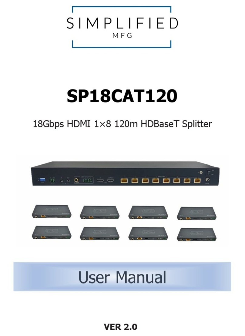 Simplified MFG SP18CAT120 User manual