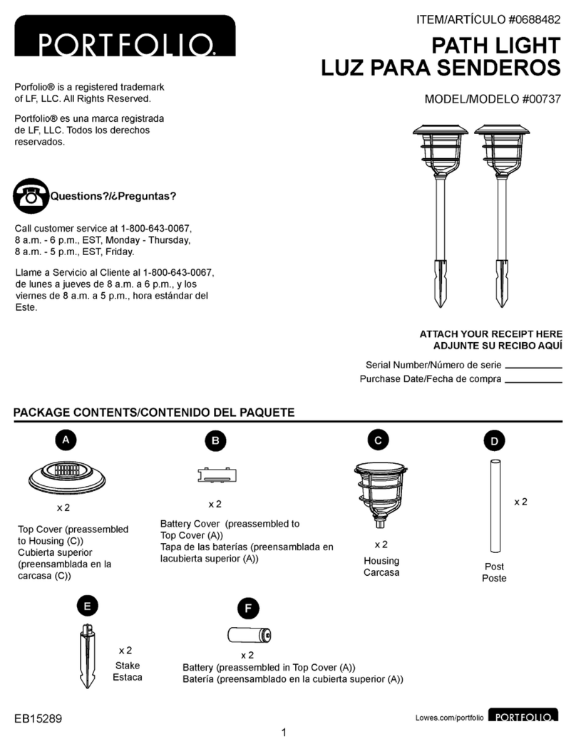 Portfolio 00737 Instruction sheet