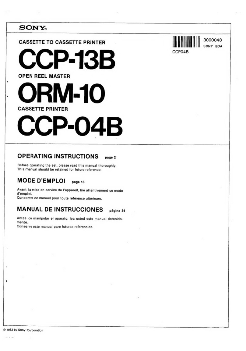 Sony CCP-13B User manual