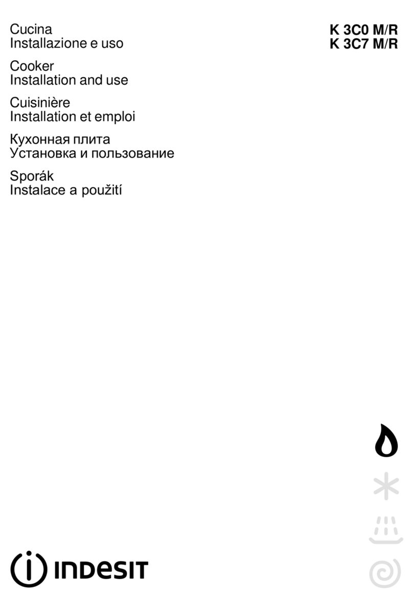 Indesit K 3C0 M/R Installation and use manual Indesit K 3C0 M/R Installation and use manual