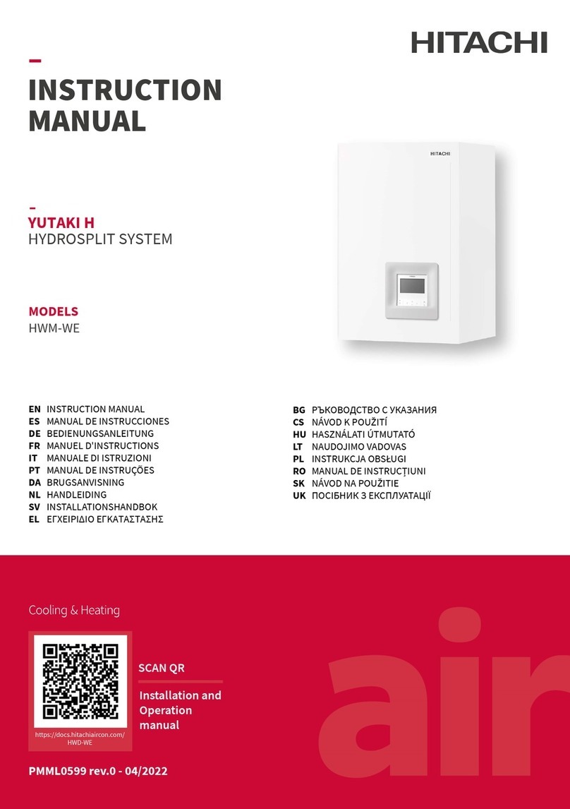 Hitachi YUTAKI H instruction manual