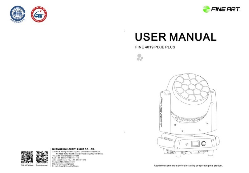 Fineart FINE 4019 PIXIE PLUS user manual