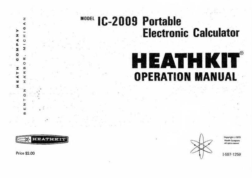 Heath HEATHKIT IC-2009 Operation manual