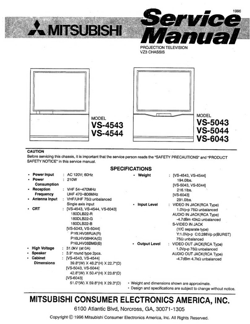 Mitsubishi VS-4543 User manual