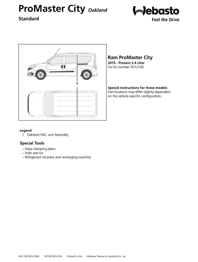 Webasto 5012145 manual