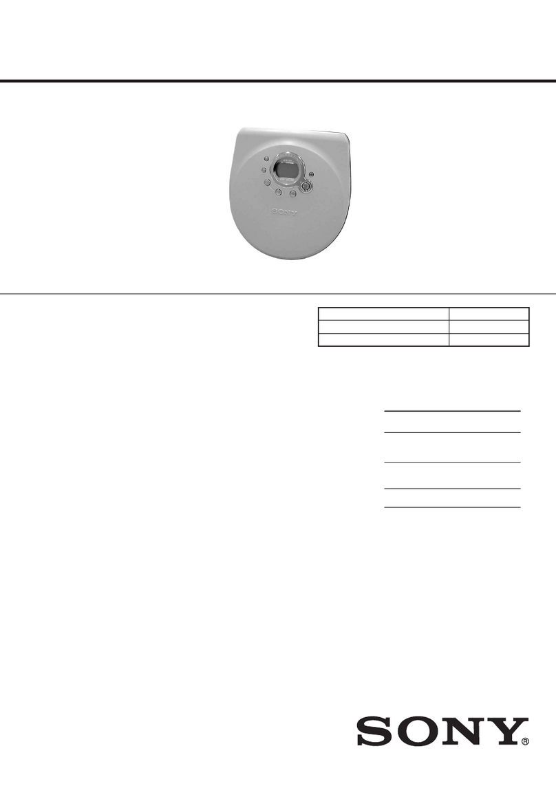 Sony D-FJ75TR - Fm/am Portable Cd Player User manual
