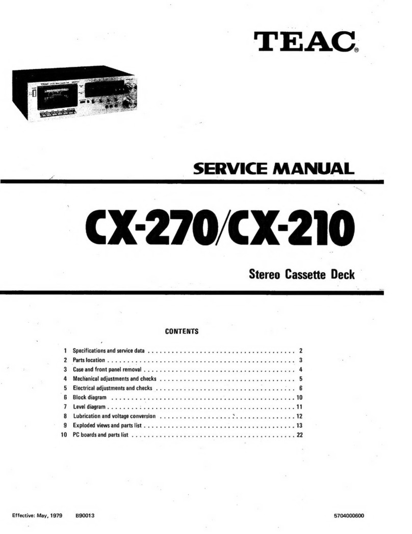 Teac CX-270 User manual