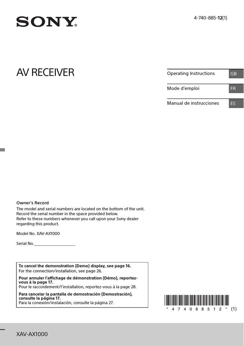 Sony XAV-AX1000 operating instructions