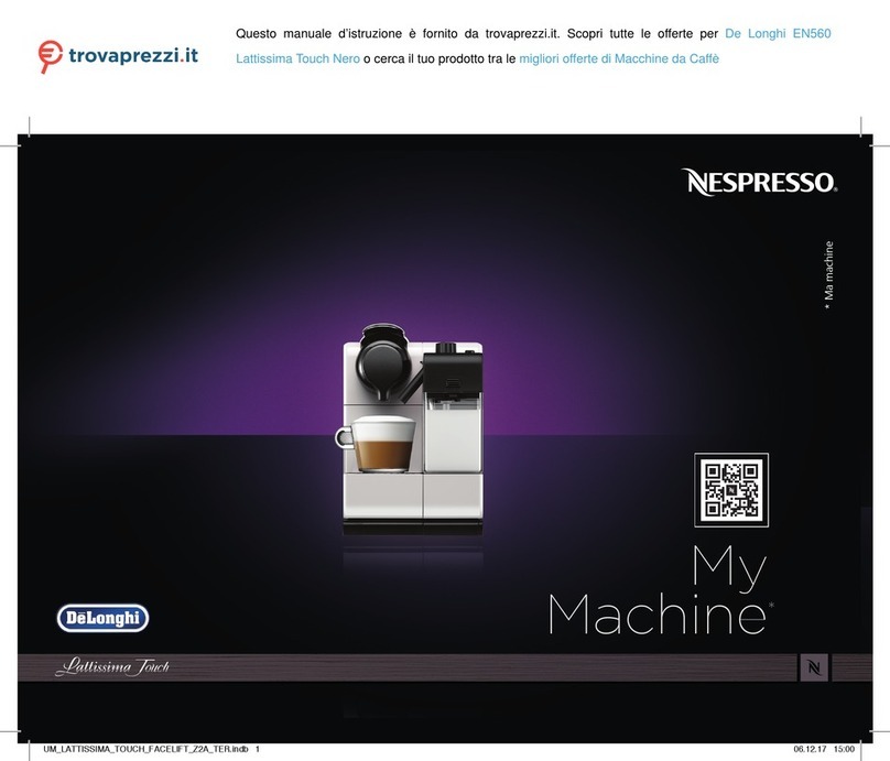DeLonghi NESPRESSO EN560 manual