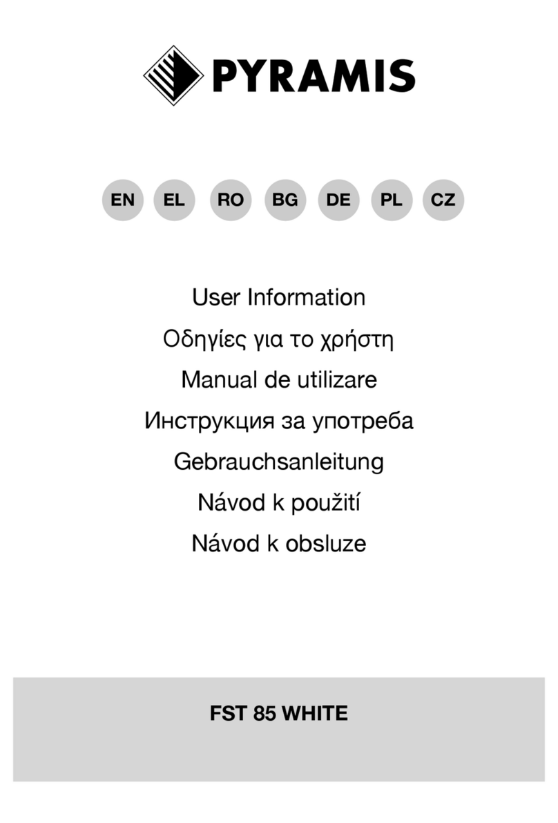 Pyramis FST 85 WHITE Operation manual