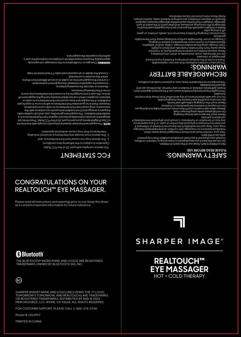 Sharper Image REALTOUCH User manual