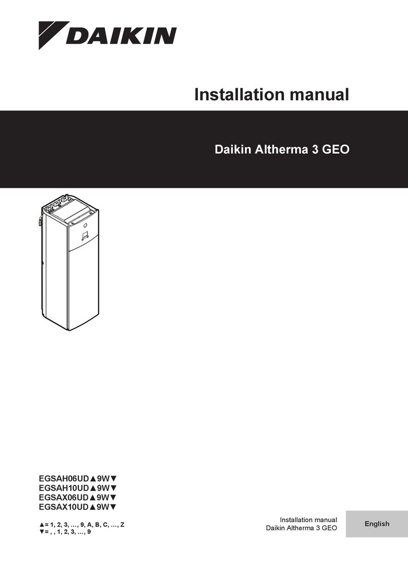 Daikin Altherma 3 GEO EGSAH06UD Series installation manual Daikin Altherma 3 GEO EGSAH06UD Series installation manual