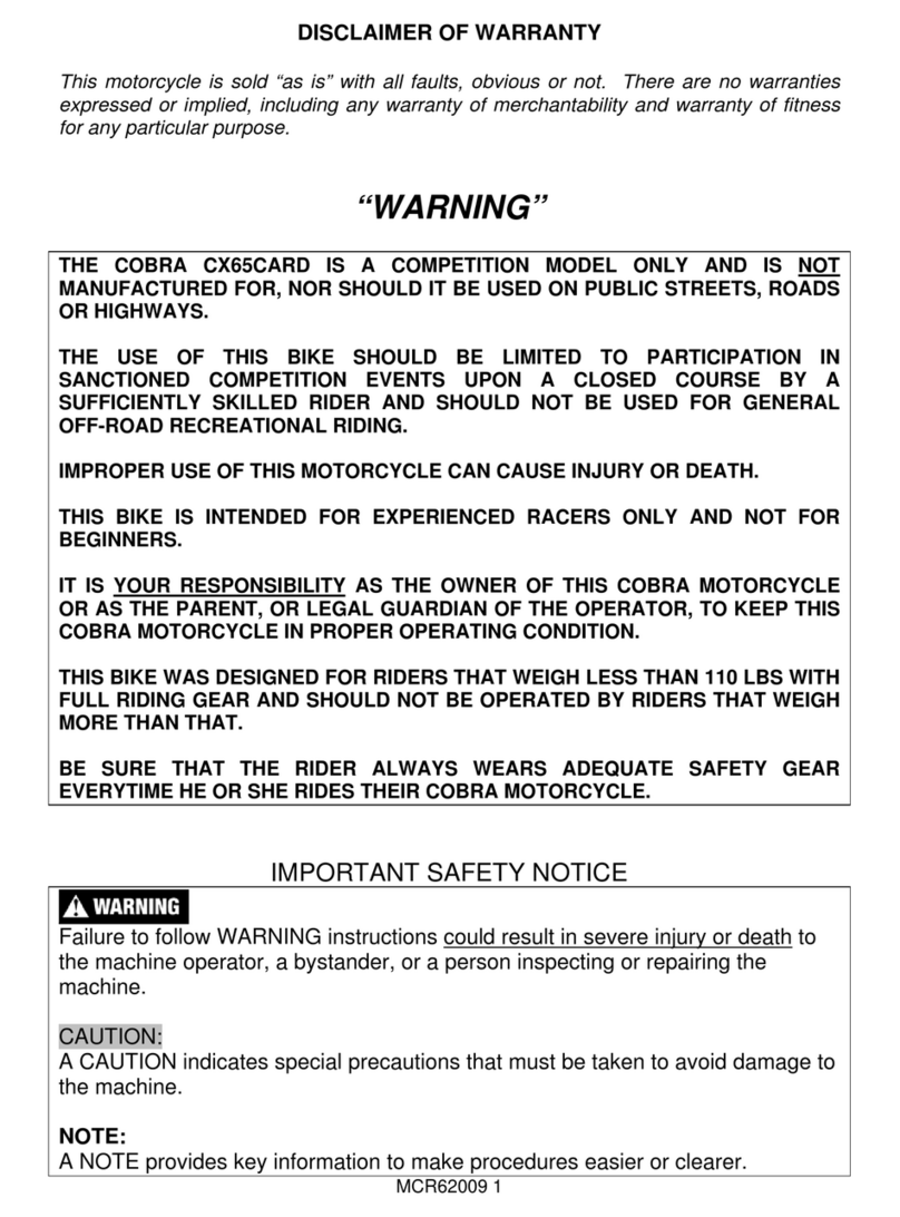 Cobra CX65 User manual Cobra CX65 User manual