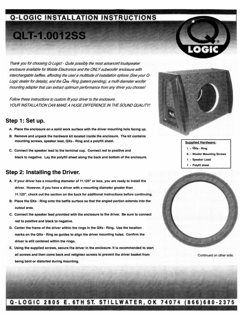 Qlogic QLT-1.0012SS installation instructions
