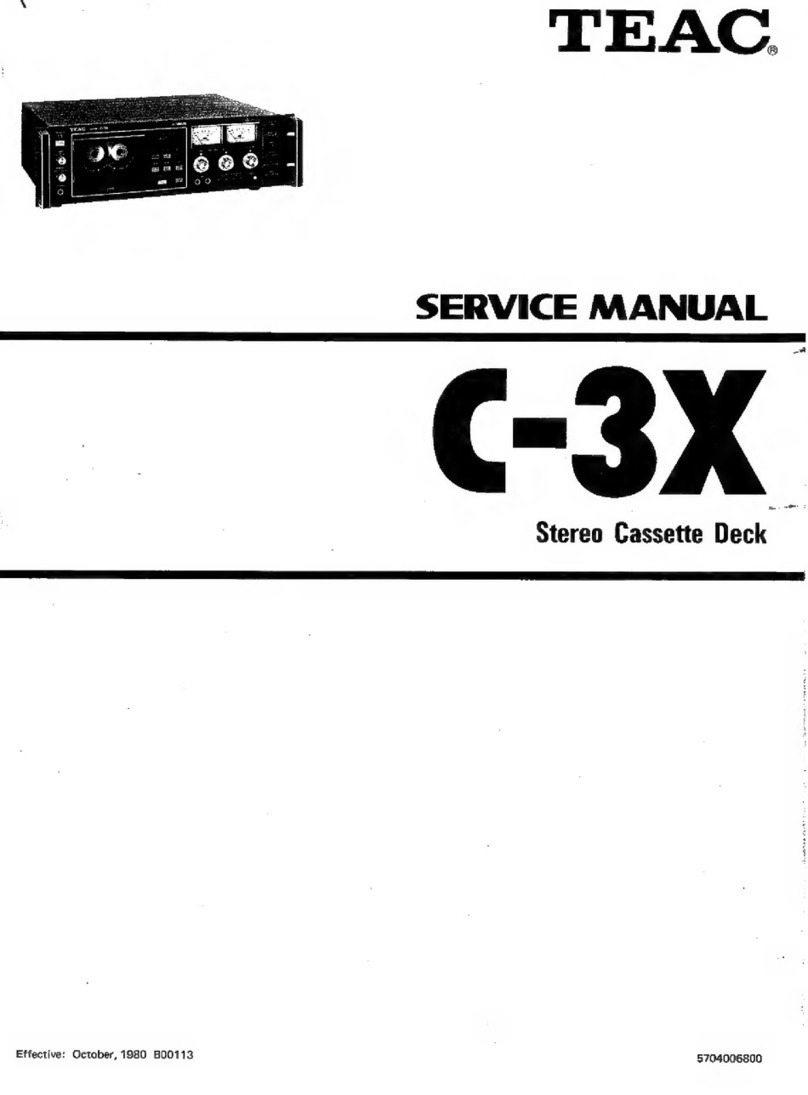 Teac C-3X User manual