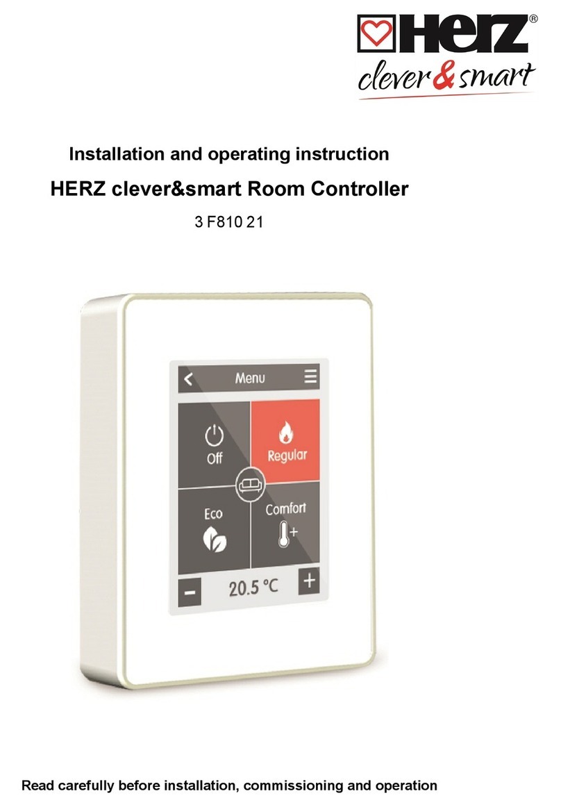 Herz clever&smart Room Controller Installation and operating instruction
