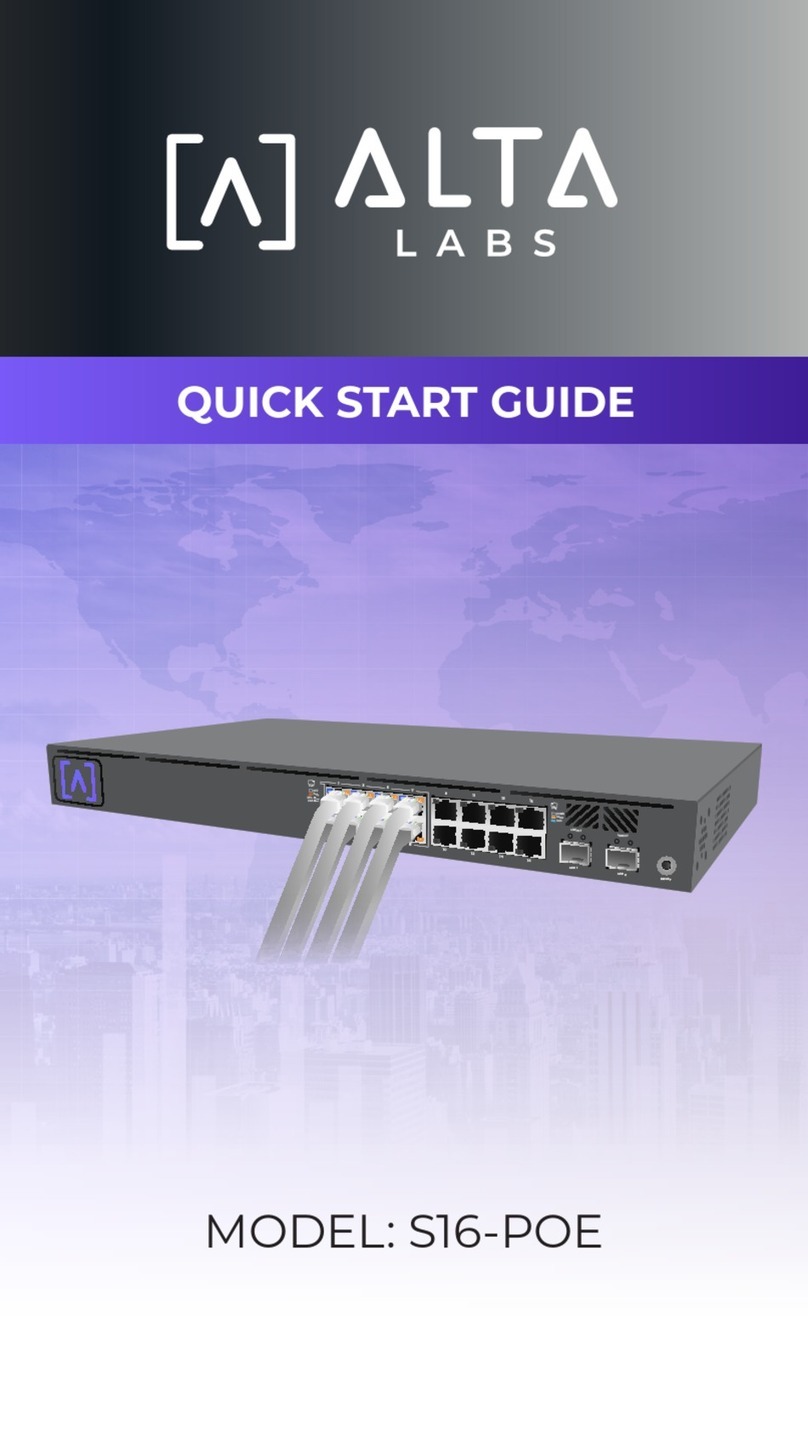 ALTA LABS S16-POE quick start guide