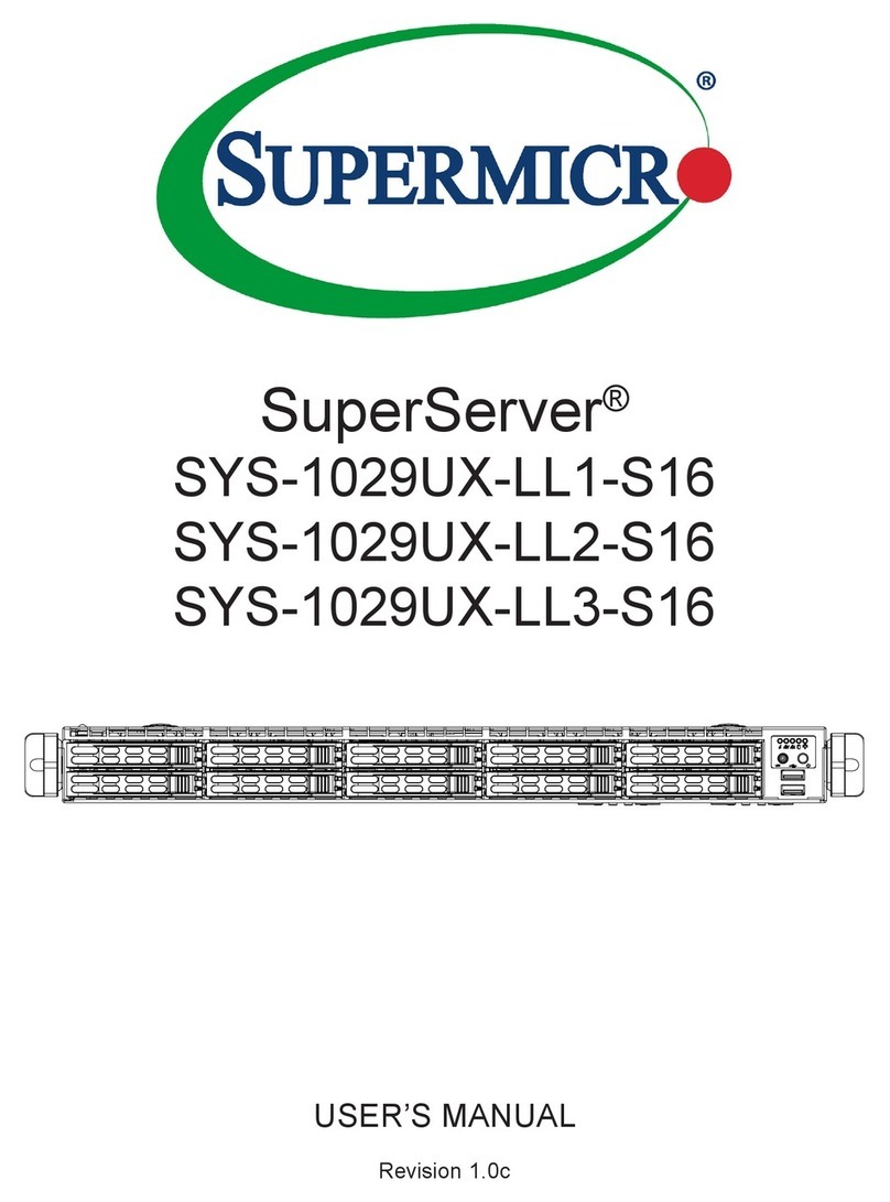 Supermicro SuperServer SYS-1029UX-LL1-S16 User manual