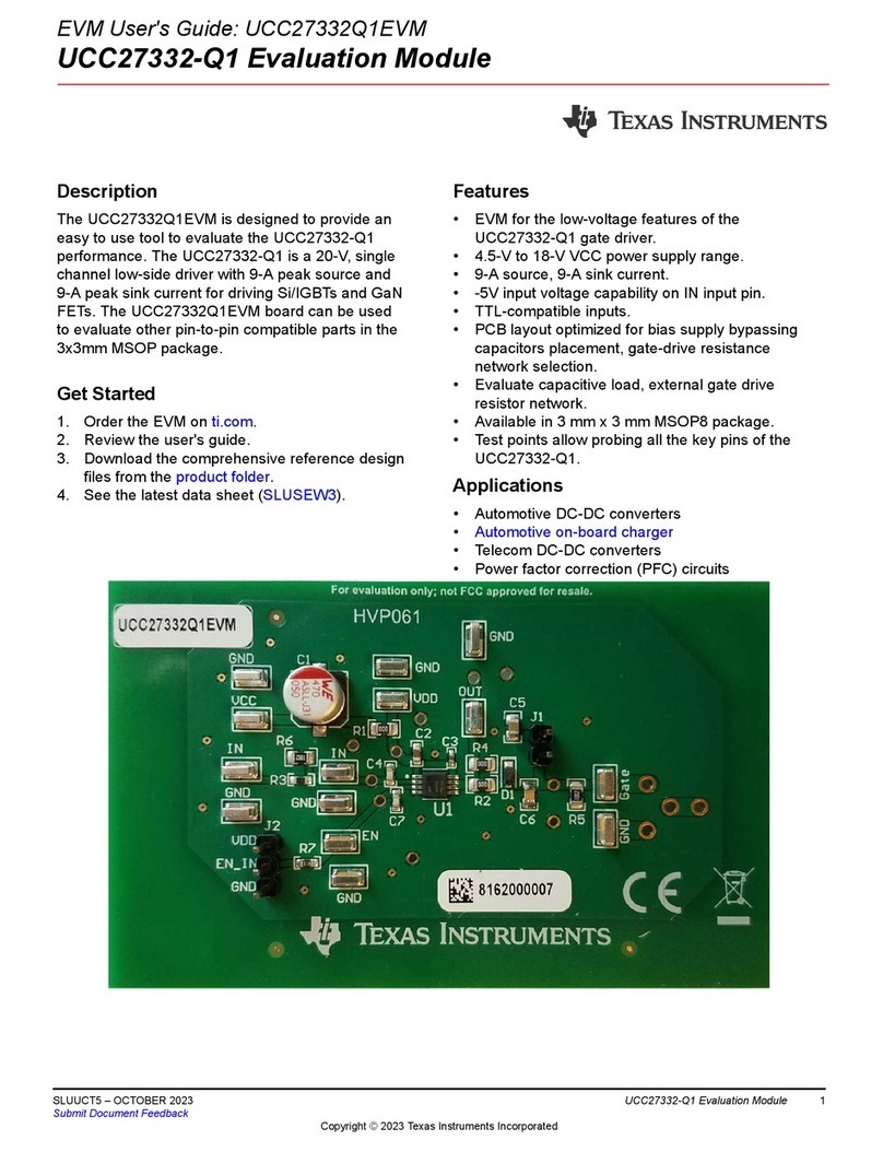 Texas Instruments UCC27332Q1EVM User manual