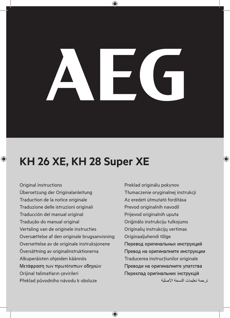 AEG KH 26 XE User manual