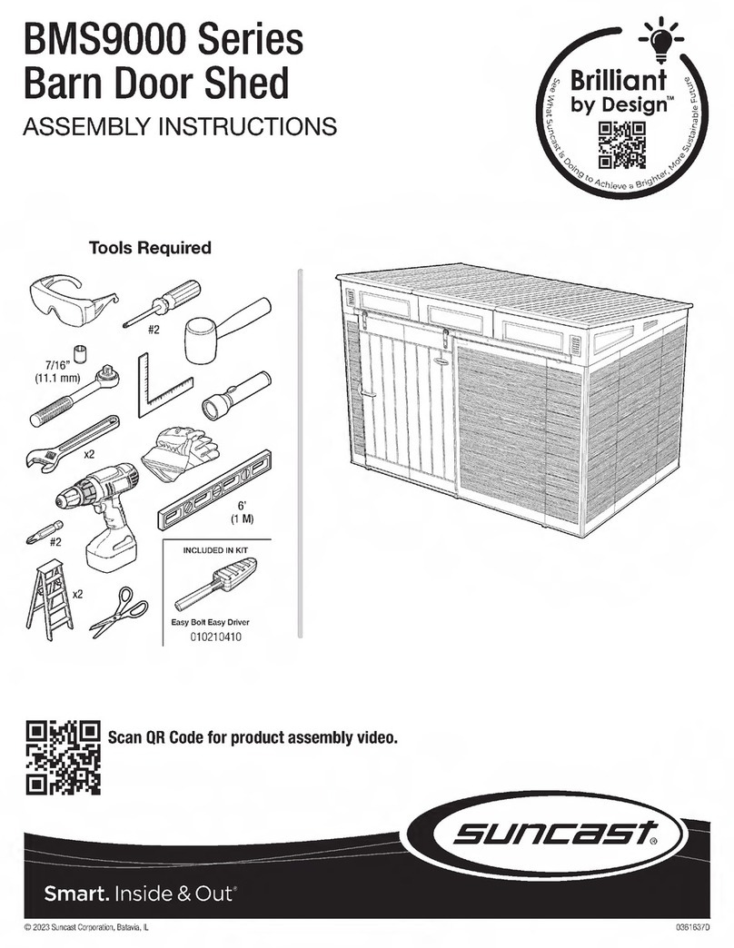 Suncast Brilliant by Design BMS9000 Series Assembly instructions