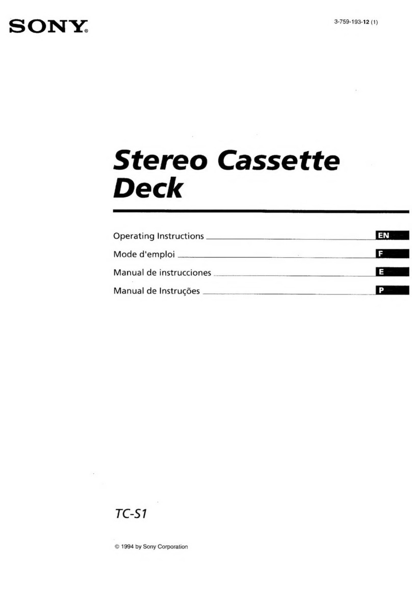 Sony TC-S1 User manual