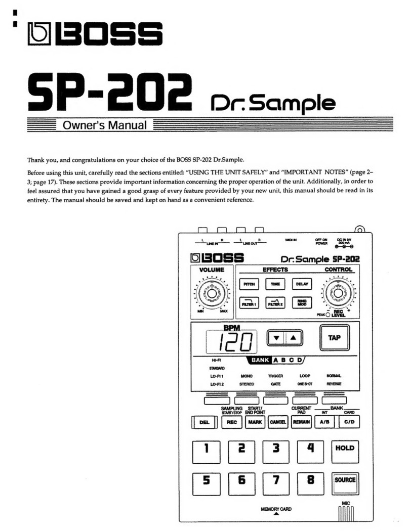 BOSSCO Dr.Sample SP-202 User manual
