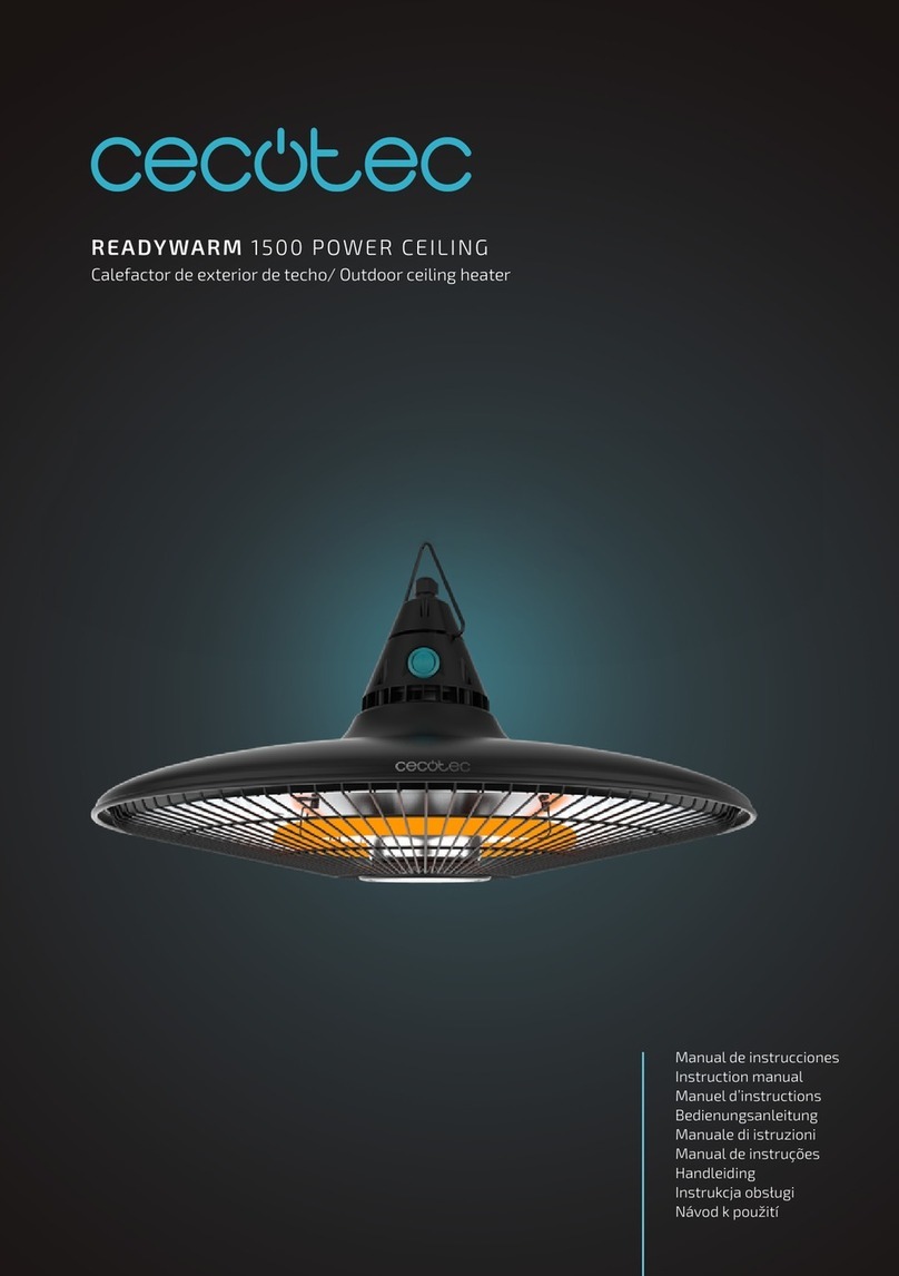 cecotec READYWARM 1500 POWER CEILING instruction manual cecotec READYWARM 1500 POWER CEILING instruction manual