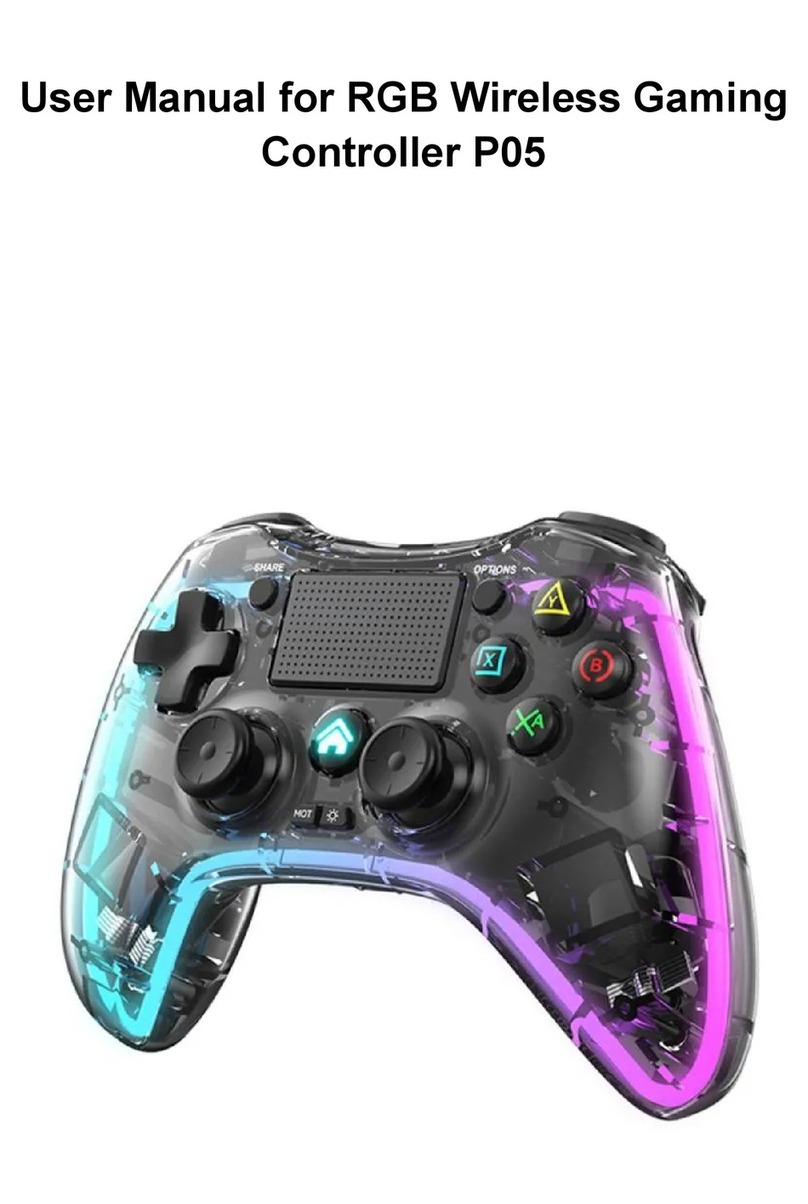 MyTrendyPhone RGB Wireless Gaming Controller P05 User manual