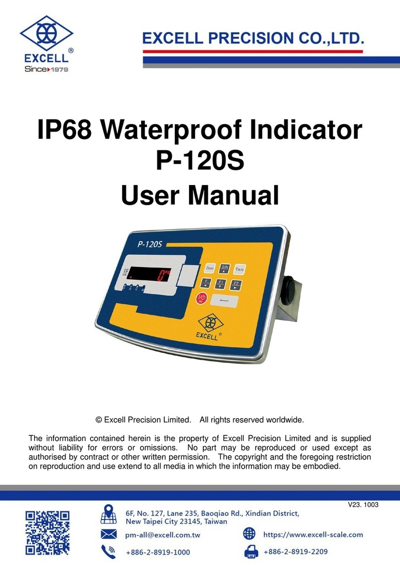 Excell P-120S user manual