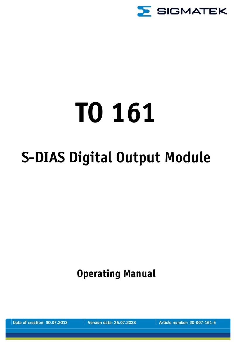 SIGMA TEK TO 161 User manual