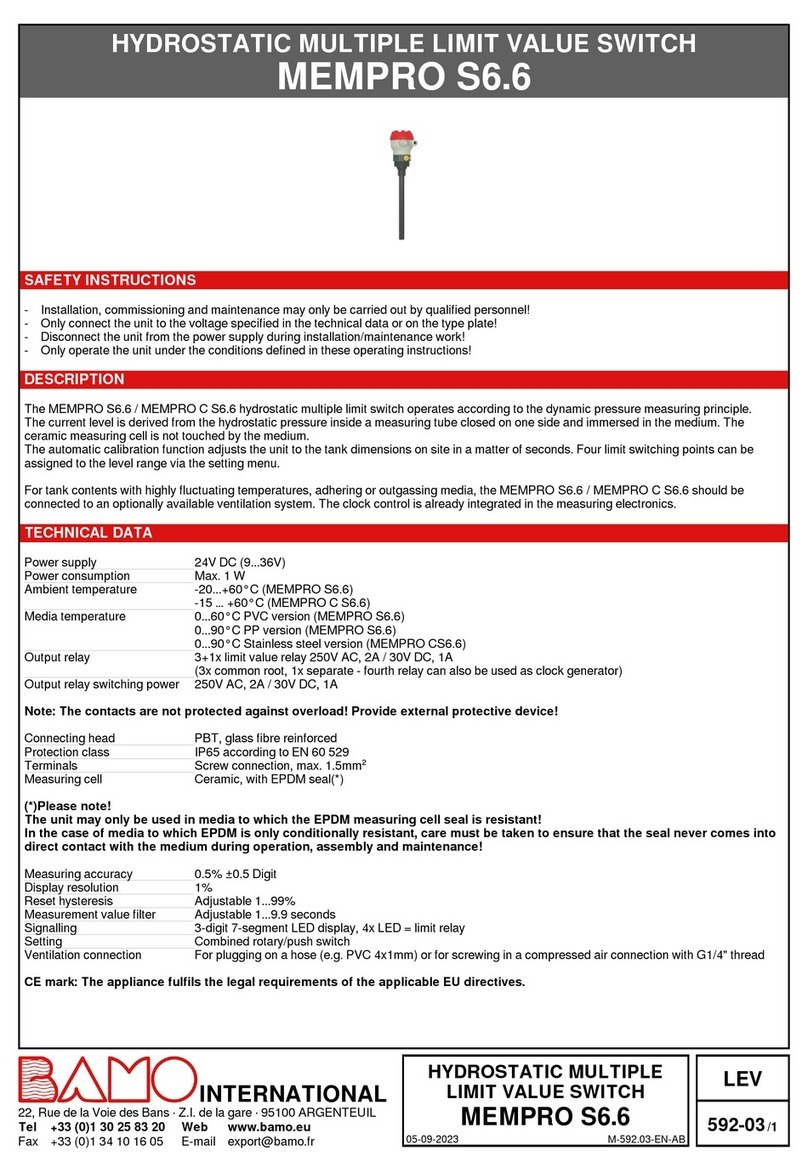 Bamo MEMPRO S6.6 manual