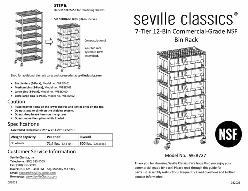 Seville Classics WEB727 manual