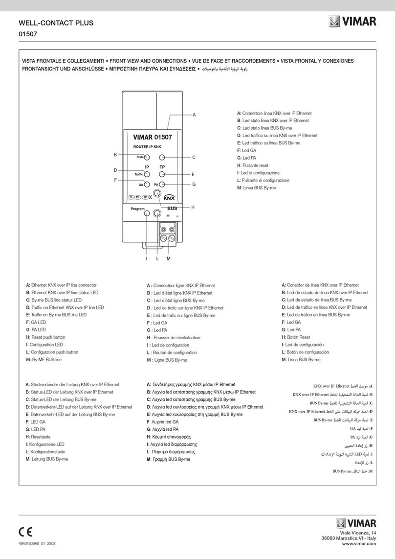 Vimar Well-contact Plus User manual