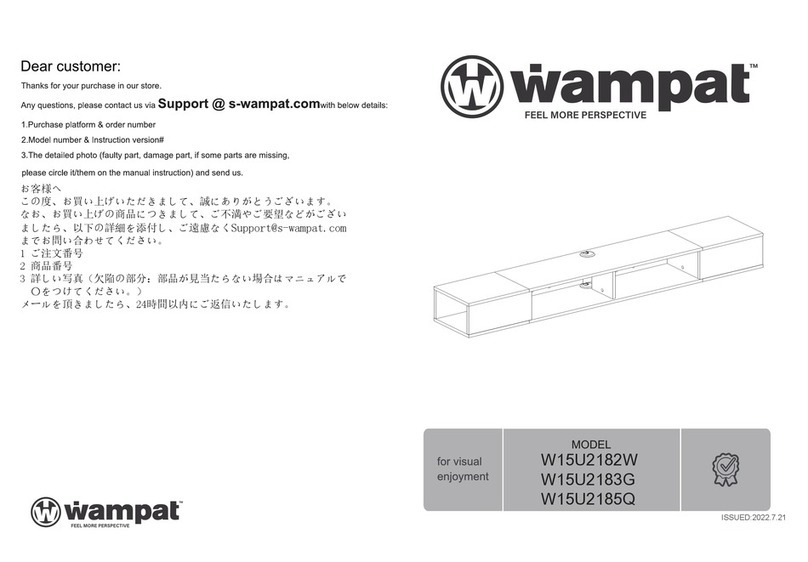 Wampat W15U2182W Assembly instructions
