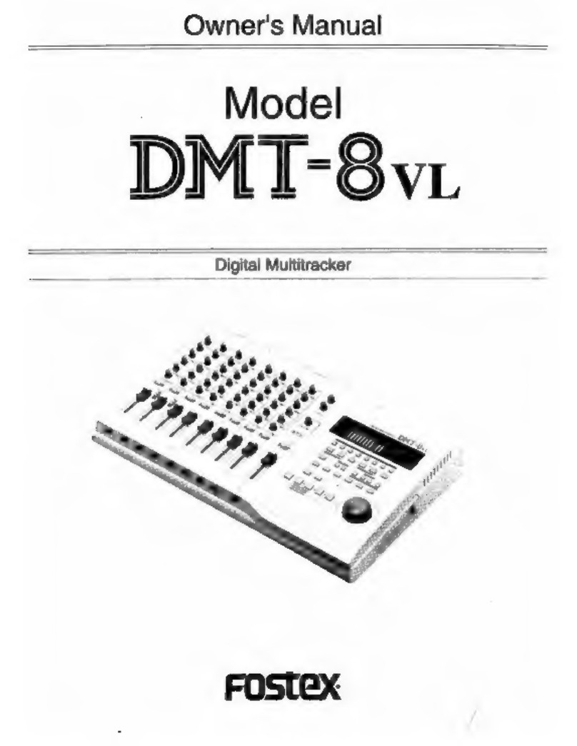 Fostex DMT-8VL User manual