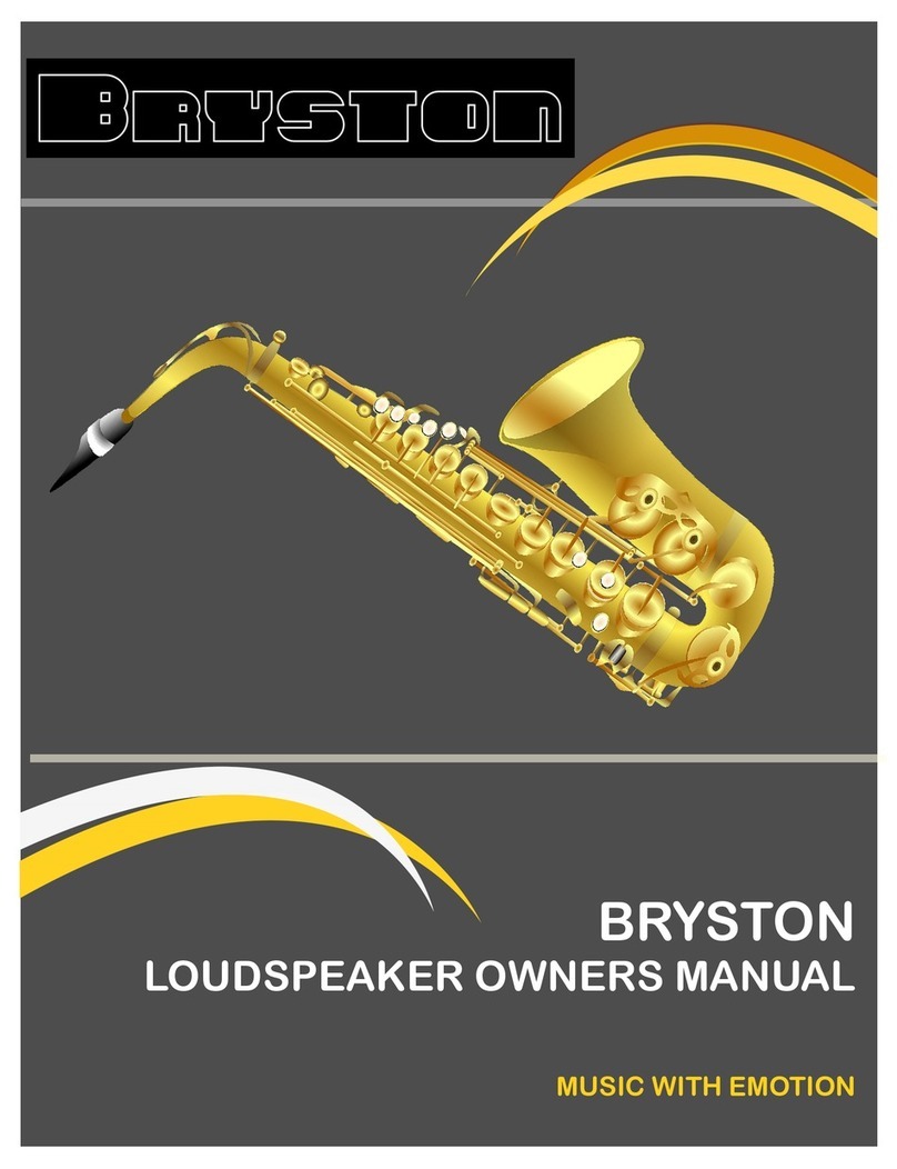 Bryston Compact T-10 User manual